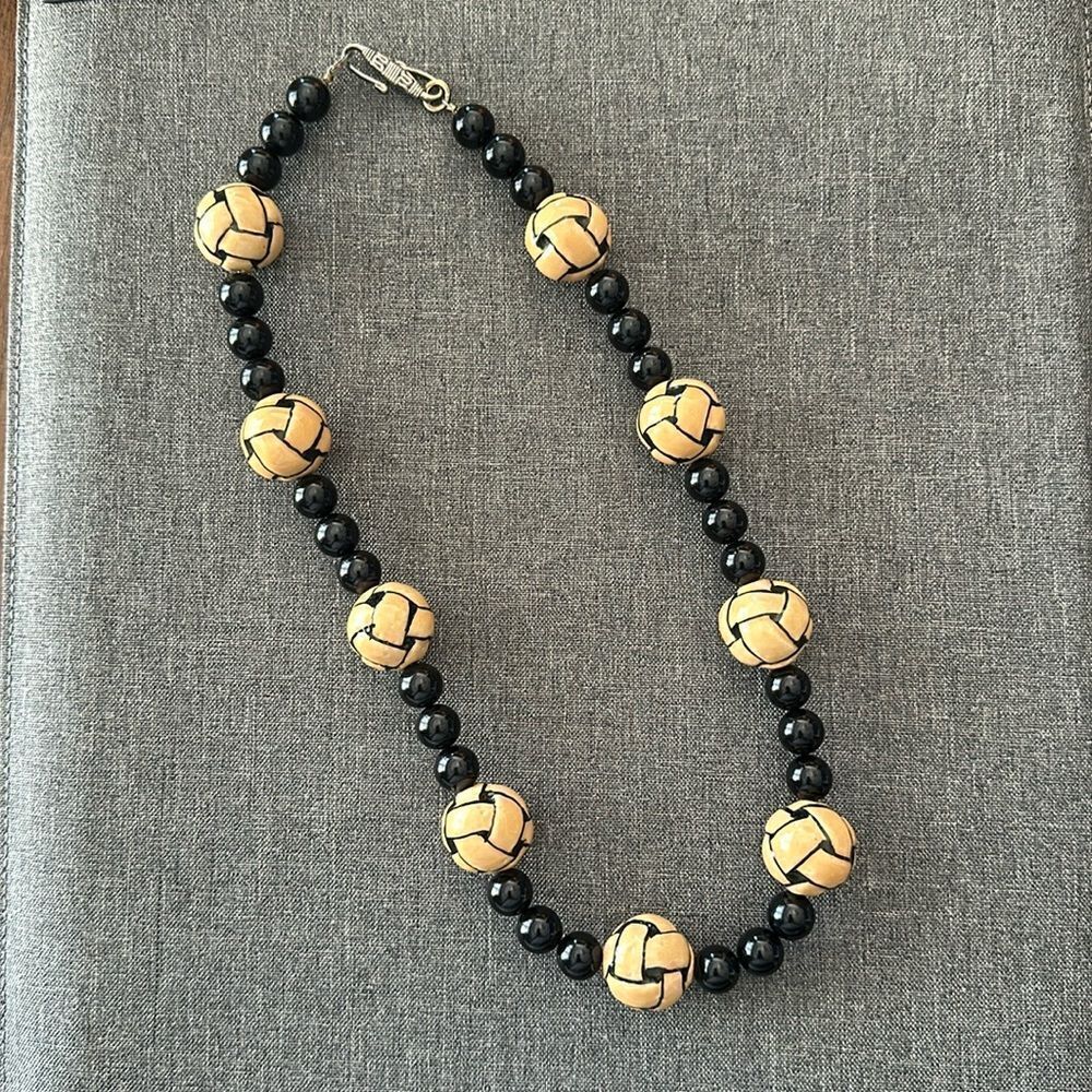 Vintage Handmade Chunky Statement Necklace (glass?)